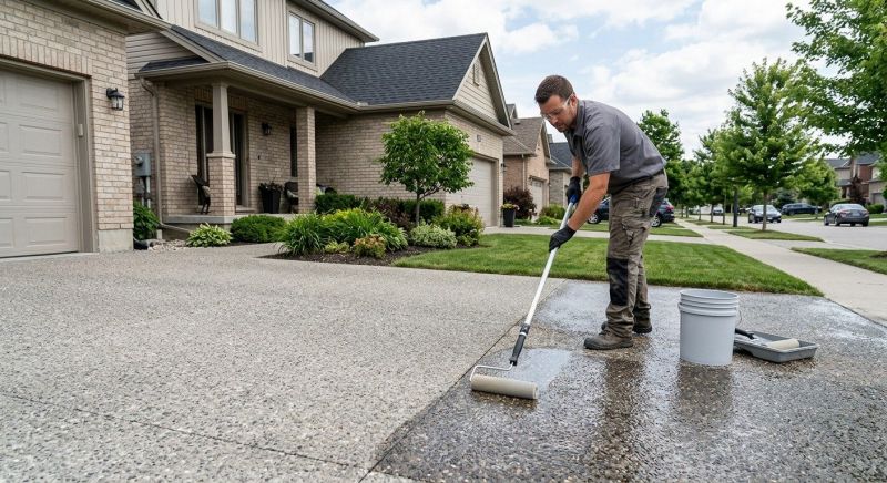 Stamped Concrete Sealing in Renton, WA